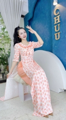 Áo Dài Khăn Quàng Nữ Sinh AD1563 (áo lẻ)