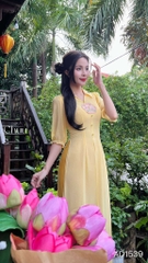 Áo Dài Tứ Thân Mẫu Đơn 4T AD1539 (áo lẻ)