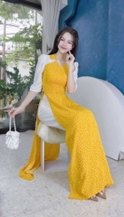 Áo Dài Cổ Bi Giả Yếm AD1602 (áo lẻ)