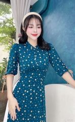 Áo Dài Mango Vân Vảy Sò AD1482 (áo lẻ)