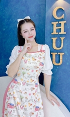 Áo Dài 2D Cổ Vuông AD1569 (áo lẻ)