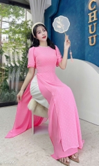 Áo Dài 4T Cổ Cườm Bọt Biển AD1590 (áo lẻ)