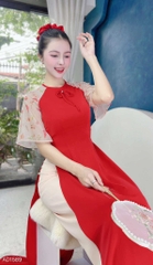 Áo Dài Nơ Chie AD1589 (áo lẻ)
