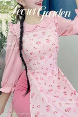 Áo Dài Cổ Sen Line Ngang AD1577 (áo lẻ)