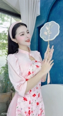 Áo Dài Gấm Phối Khoác AD1618 (áo lẻ)