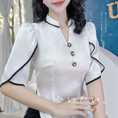 Áo Dài Họa Mi AD1558 (áo lẻ)