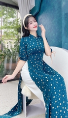 Áo Dài Mango Vân Vảy Sò AD1482 (áo lẻ)