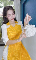 Áo Dài Cổ Bi Giả Yếm AD1602 (áo lẻ)