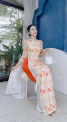 ÁO Dài Thu Nguyệt 4T AD1607 (áo lẻ)