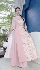 Áo Dài Tằm Gãy Phối Màu 130cm AD1576 (áo lẻ)
