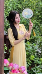 Áo Dài Tứ Thân Mẫu Đơn 4T AD1539 (áo lẻ)