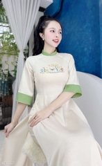 Áo Dài Lụa Ước Sao Mộc AD1567 (áo lẻ)