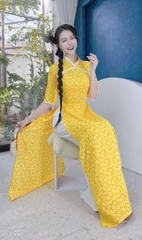 Áo Dài Ren Hoa Mai Nở AD1668 (áo lẻ)