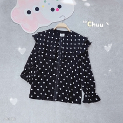 Áo Giấy Hoa Tim Bay A9330