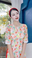 Áo Dài 4T Ren Giọt Mưa AD1595 (áo lẻ)