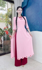 Áo Dài Dâu Đỏ Ngọt 127cm AD1649 (áo lẻ)