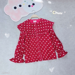 Áo Giấy Hoa Tim Bay A9330