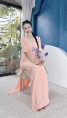 Áo Dài Sò Viền Ren AD1636 (áo lẻ)