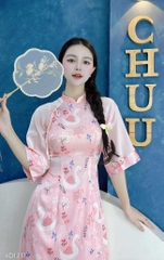 Áo Dài Tay A Viền Hoa AD1317 (áo lẻ)