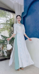 Áo Dài Cổ Đức Viền Tay AD1614 (áo lẻ)