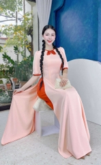Áo Dài Lụa Ý TIE AD1653 (áo lẻ)