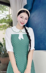 Áo Dài Bi Cổ Sóng AD1580 (áo lẻ)