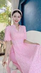 Áo Dài Cổ Kim Cương Bi AD1508 (áo lẻ)