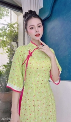 Áo Dài Cổ Sóng Thanh Hà AD1594 (áo lẻ)