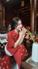 Áo Dài Suông Tơ Gãy 125cm 4T AD1609 (áo lẻ)
