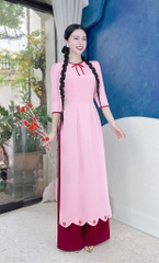 Áo Dài Dâu Đỏ Ngọt 127cm AD1649 (áo lẻ)