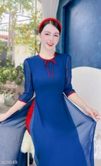 Áo Dài Dâu Đỏ Ngọt 127cm AD1649 (áo lẻ)