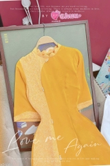 Áo Dài Cổ Lượn Tam Ngọc AD1665 (áo lẻ)