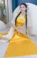 Áo Dài Saphia Kimono AD1684 (áo lẻ) - Vàng