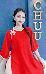 Áo Dài Suông Chuồn Chuồn 123cm AD1661 (áo lẻ)