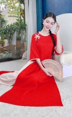 Áo Dài Suông Chuồn Chuồn 123cm AD1661 (áo lẻ)