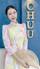 Áo Dài Trăng Khuyết AD1619 (áo lẻ)