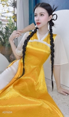 Áo Dài Saphia Kimono AD1684 (áo lẻ) - Vàng
