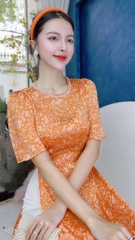 Áo Dài Hoa Hồng Đá AD2691 (áo lẻ)
