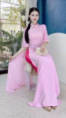 Áo Dài Mango Tay Chuỗi Châu AD1495 (áo lẻ)