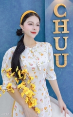 Áo Dài Nơ Nụ Bông AD9262