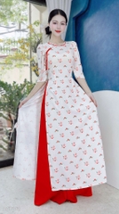 Áo Dài Con Sau Kute AD1542 (áo lẻ)
