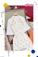 Áo Dài Nút Bọc Đối Xứng AD2689 (áo lẻ)