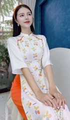 Áo Dài Nút Bọc Đối Xứng AD2689 (áo lẻ)