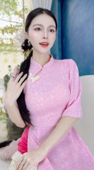 Áo Dài Mango Tay Chuỗi Châu AD1495 (áo lẻ)