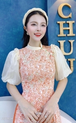 Áo Dài Cổ Xéo Bí Bo AD1404 (áo lẻ)