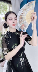 Áo Dài Nơ Vuông Thanh Nhã 4T AD1488 (áo lẻ)