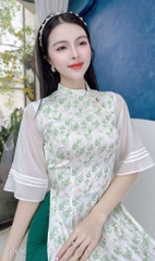 Áo Dài Tay Tơ 3 Li AD2696 (áo lẻ)