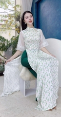 Áo Dài Tay Tơ 3 Li AD2696 (áo lẻ)