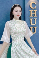 Áo Dài Tay Tơ 3 Li AD2696 (áo lẻ)