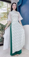 Áo Dài Tay Tơ 3 Li AD2696 (áo lẻ)